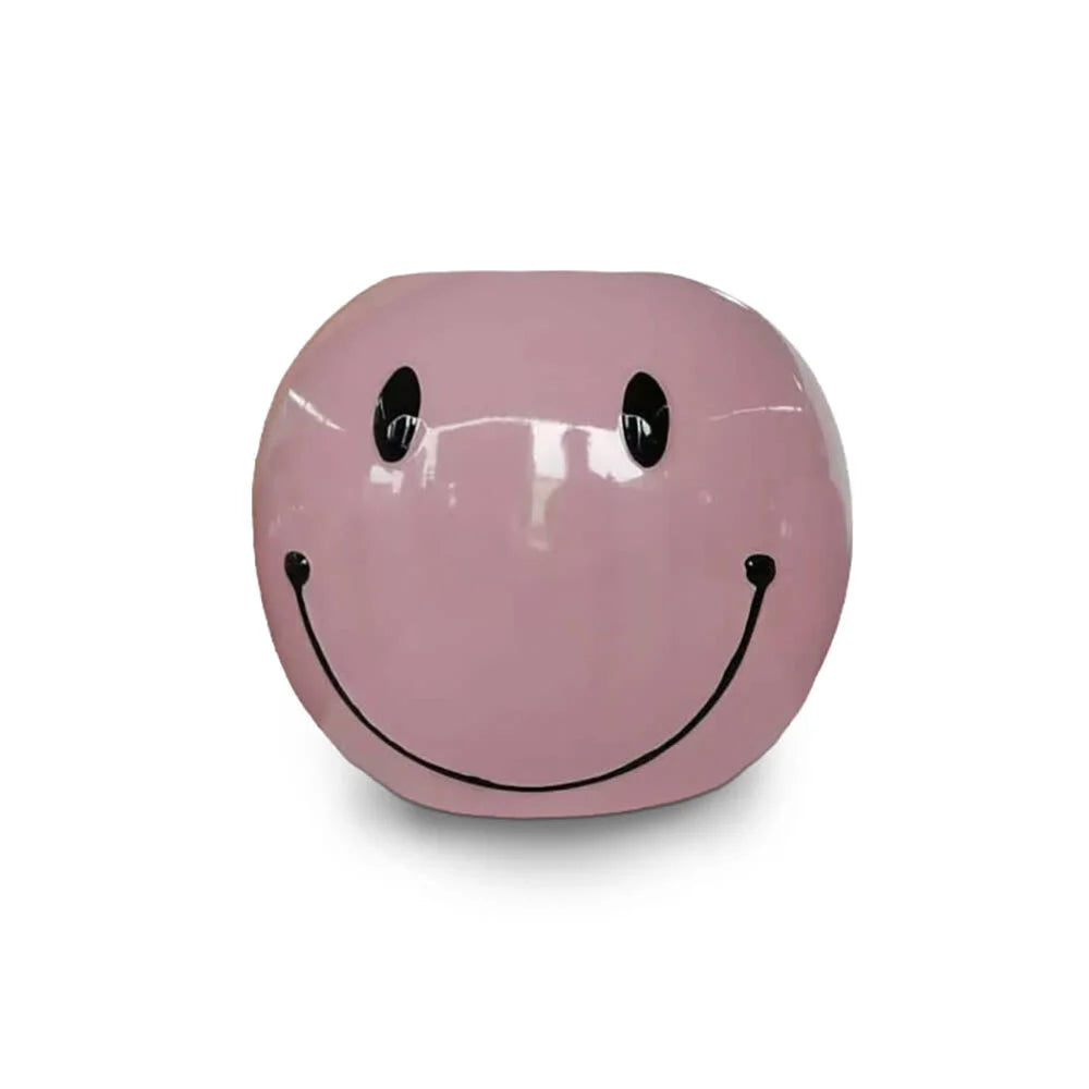 Flower Pot Smiley - Roze